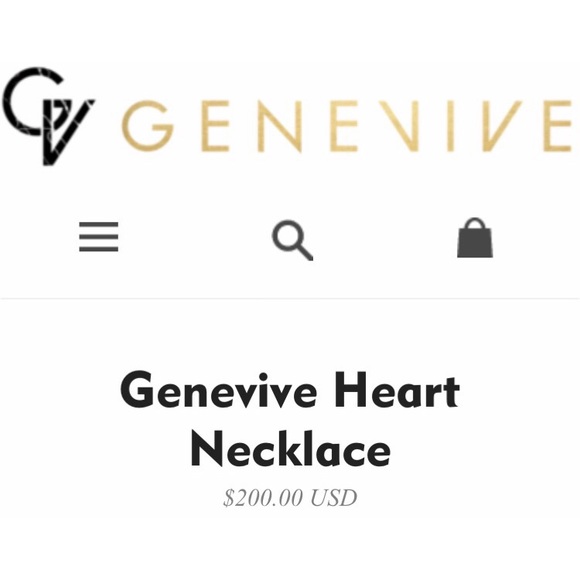 Genevieve Jewelry Rose Gold Heart Necklace - Picture 2 of 4